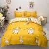 Home Decor Sora The Swan Yellow & White Bedding Set Sea Animals