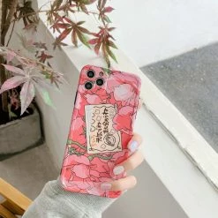 Accessories Spirited Away Goodbye Pink Rose Card IPhone Case