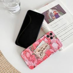 Accessories Spirited Away Goodbye Pink Rose Card IPhone Case