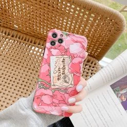 Accessories Spirited Away Goodbye Pink Rose Card IPhone Case