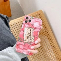 Accessories Spirited Away Goodbye Pink Rose Card IPhone Case