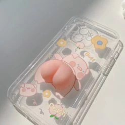 Accessories Squishy 3D Pig IPhone Case