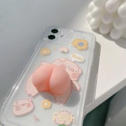 Accessories Squishy 3D Pig IPhone Case