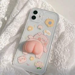 Accessories Squishy 3D Pig IPhone Case