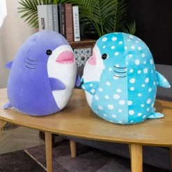 Soft Toy Plush & Toys Squishy Round Shark Plushies