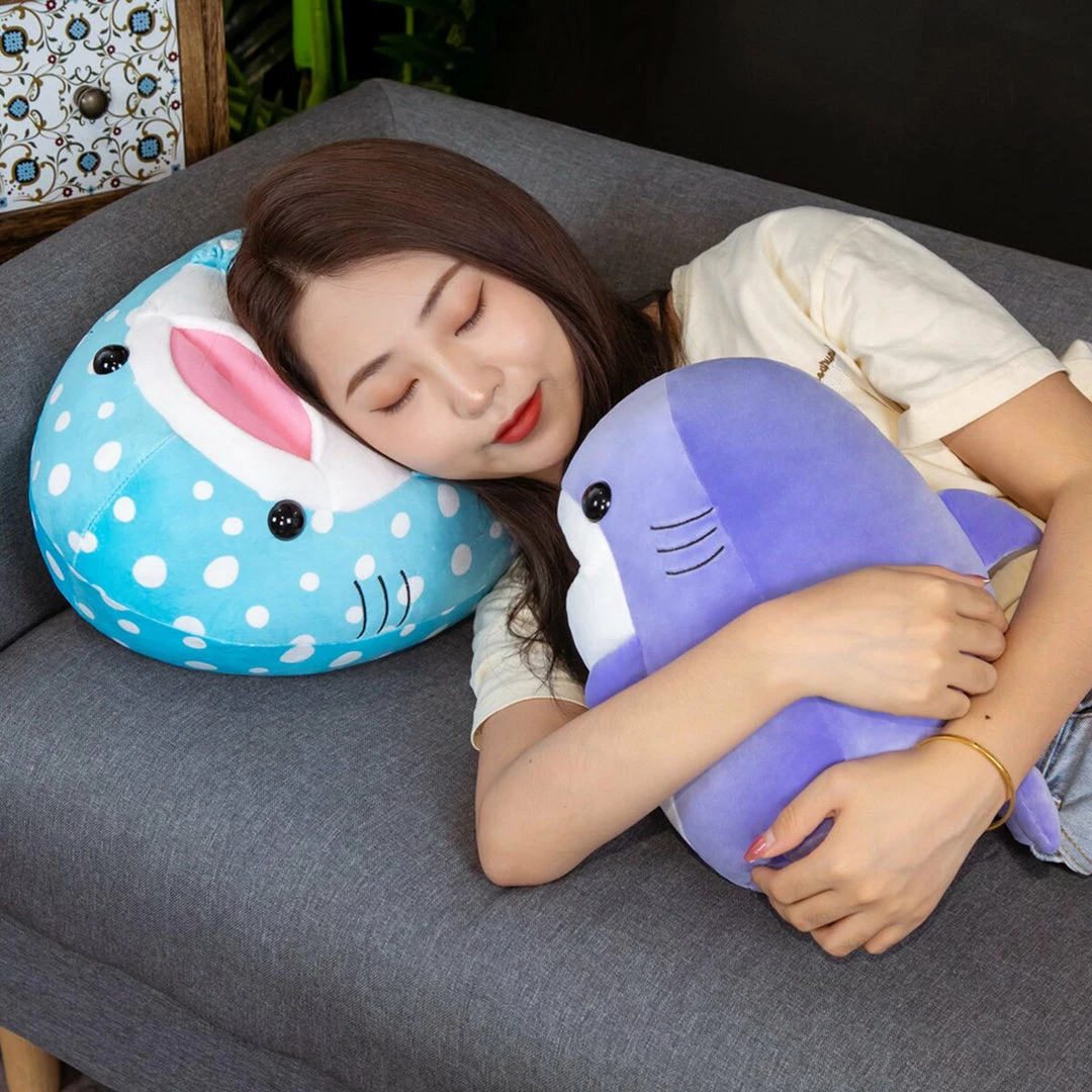 Soft Toy Plush & Toys Squishy Round Shark Plushies 7 Soft Toy Plush & Toys Squishy Round Shark Plushies