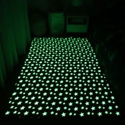 Home Decor Starry Night Glow-in-the-dark Faux Fur Rug Carpet