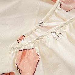 Home Decor Strawberry Cream Fitted Bedsheet 18 Home Decor Strawberry Cream Fitted Bedsheet