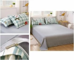 Home Decor Strawberry Mint Checkered Bedding Set Home & Pets 17 Home Decor Strawberry Mint Checkered Bedding Set Home & Pets
