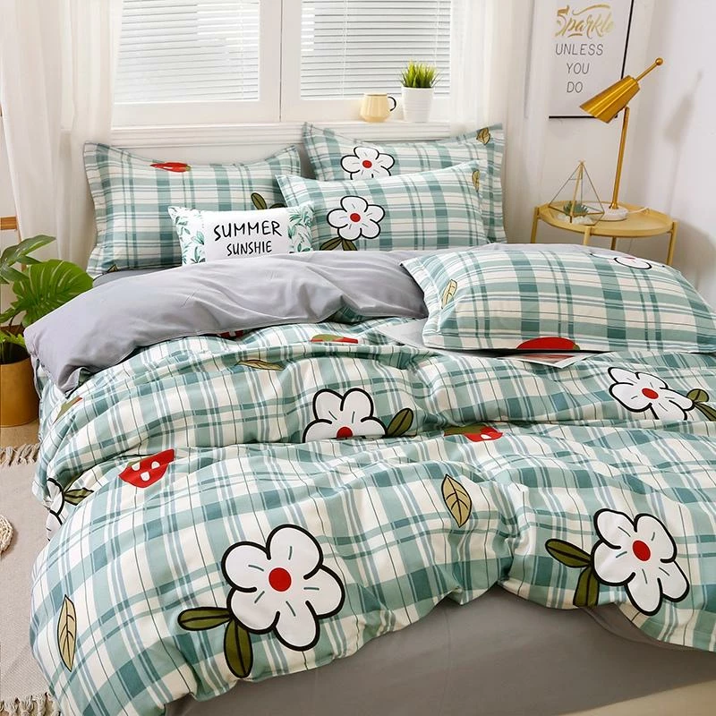 Home Decor Strawberry Mint Checkered Bedding Set Home & Pets 6 Home Decor Strawberry Mint Checkered Bedding Set Home & Pets