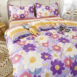 Home Decor Stunning Field Of Flowers Bedding Set