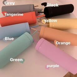 Home Decor Home & Pets Summer Candy Water Bottle With Straw