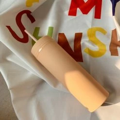 Home Decor Home & Pets Summer Candy Water Bottle With Straw