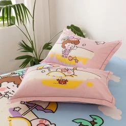 Home Decor Summer Seaside Theme Cotton Fitted Sheet 22 Home Decor Summer Seaside Theme Cotton Fitted Sheet