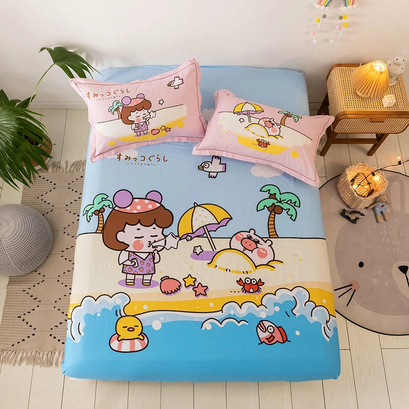 Home Decor Summer Seaside Theme Cotton Fitted Sheet 11 Home Decor Summer Seaside Theme Cotton Fitted Sheet
