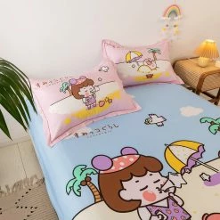 Home Decor Summer Seaside Theme Cotton Fitted Sheet 18 Home Decor Summer Seaside Theme Cotton Fitted Sheet