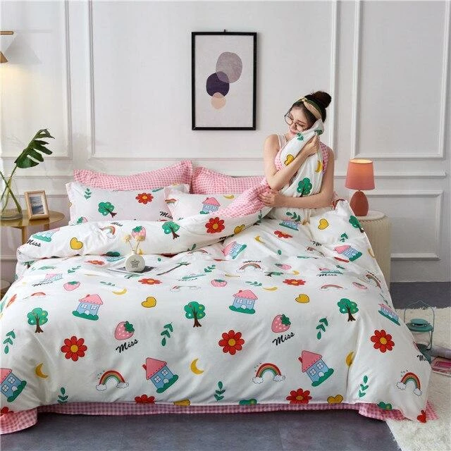 Home Decor Kawaii Floral Pattern Bedding Sets Home & Pets 12 Home Decor Kawaii Floral Pattern Bedding Sets Home & Pets