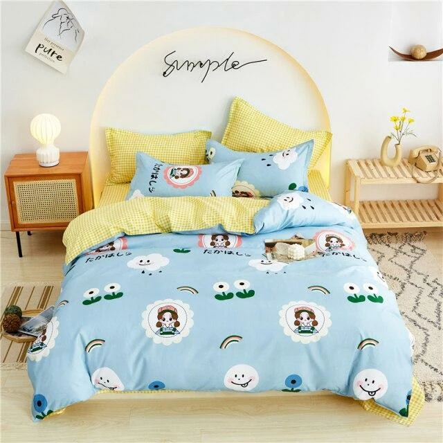 Home Decor Kawaii Floral Pattern Bedding Sets Home & Pets 4 Home Decor Kawaii Floral Pattern Bedding Sets Home & Pets