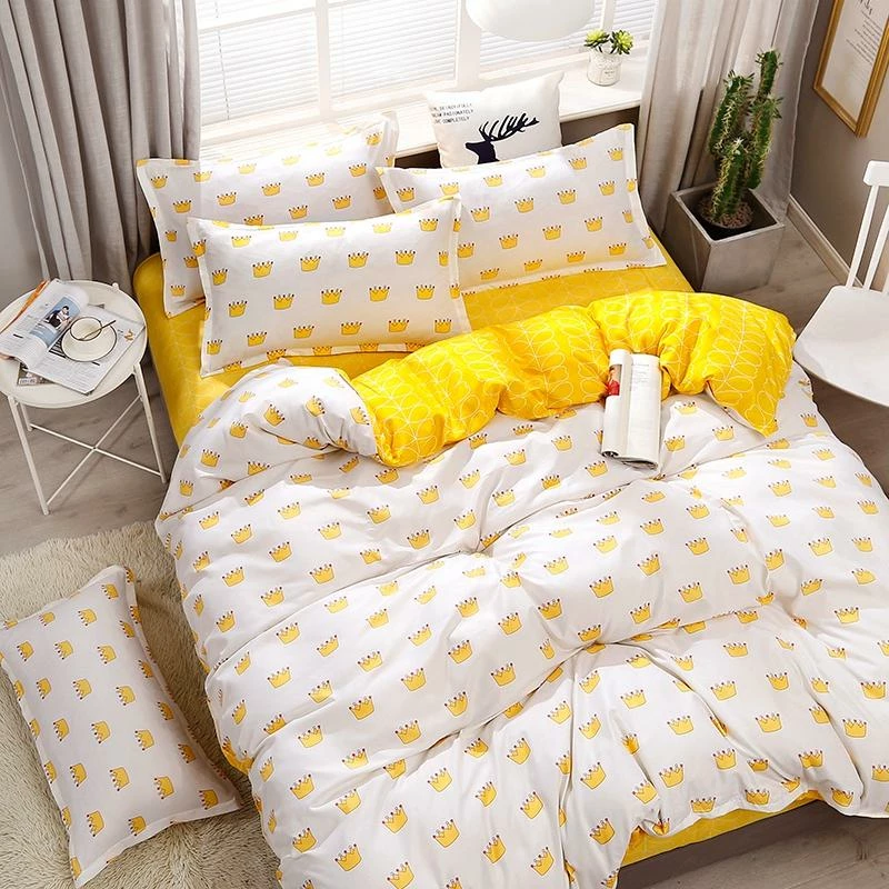 Home Decor Home & Pets Sunshine Yellow Crown Bedding Set 11 Home Decor Home & Pets Sunshine Yellow Crown Bedding Set