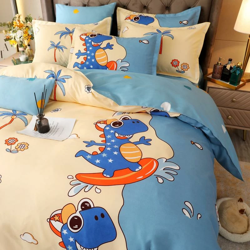 Home Decor Super-Charged Dino Surfing Supreme Polyester Bedding Set 10 Home Decor Super-Charged Dino Surfing Supreme Polyester Bedding Set