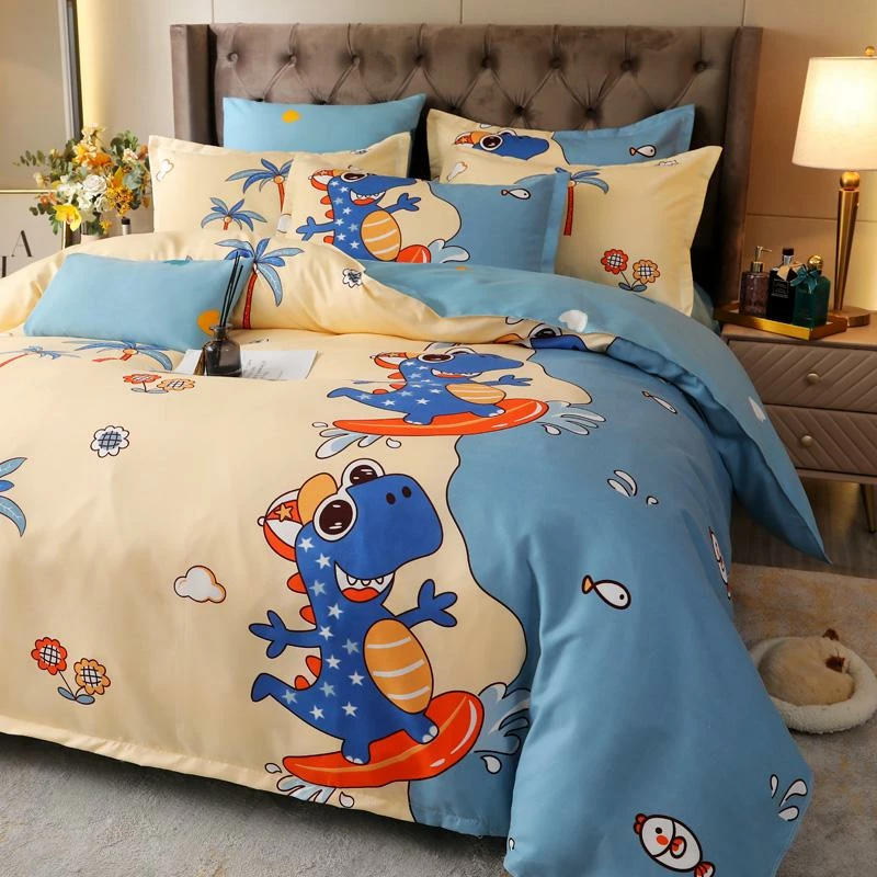 Home Decor Super-Charged Dino Surfing Supreme Polyester Bedding Set 12 Home Decor Super-Charged Dino Surfing Supreme Polyester Bedding Set
