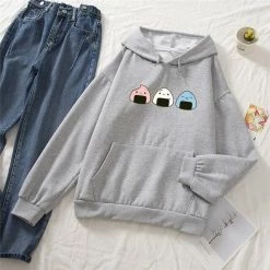 Apparel Sushi Onigiri Part-Cotton Hoodie