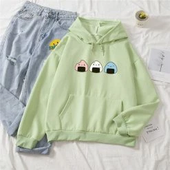 Apparel Sushi Onigiri Part-Cotton Hoodie