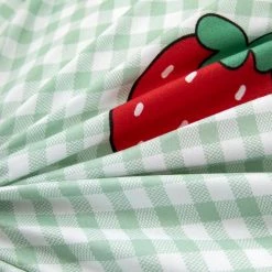 Home Decor Sweet Strawberry And Cute Peach Print Bedding Set Home & Pets