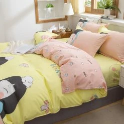 Home Decor Sweet Strawberry And Cute Peach Print Bedding Set Home & Pets