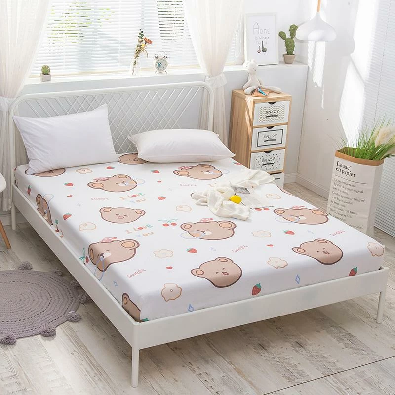 Home Decor Sweet Teddy Bears Fitted Bedsheet 3 Home Decor Sweet Teddy Bears Fitted Bedsheet