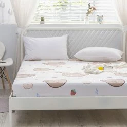 Home Decor Sweet Teddy Bears Fitted Bedsheet