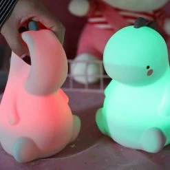 Home Decor Tato And Tate The Dino Lovers LED Night Light