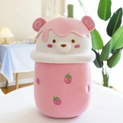 Soft Toy Teddy Bear Bubble Tea Cup Plush & Toys