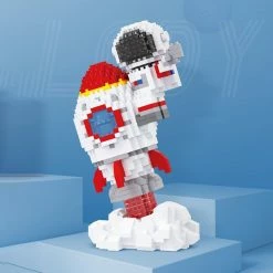 Build It To The Moon Astronaut Rocket Launch Nano Building Sets