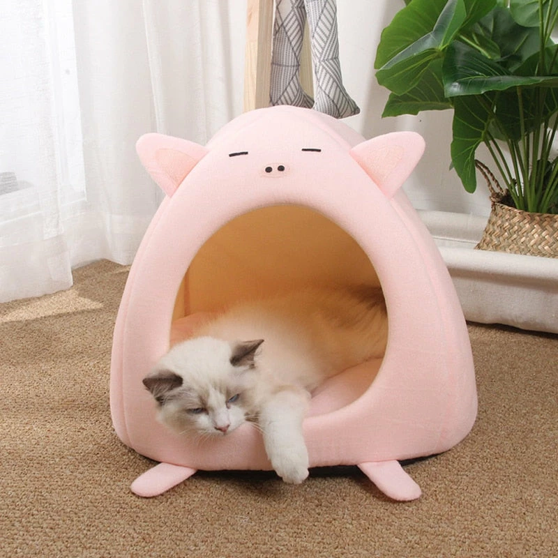 Home Decor Warm Kawaii Cat Dog Beds Cave Hideout 6 Home Decor Warm Kawaii Cat Dog Beds Cave Hideout