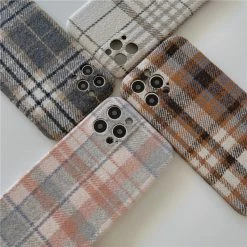 Accessories Warm Tartan Flannel Print IPhone Case