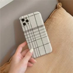 Accessories Warm Tartan Flannel Print IPhone Case