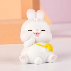Toys White Bunny Figurines Collectibles Plush & Toys