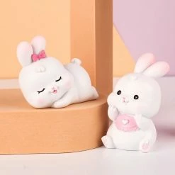 Toys White Bunny Figurines Collectibles Plush & Toys