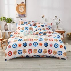 Home Decor White Floral Illustration Supreme Bedding Set Home & Pets