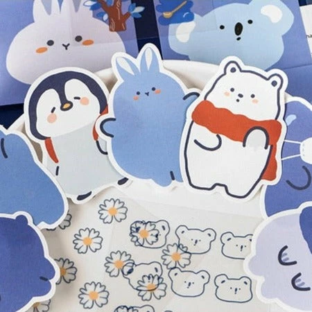 Accessories Winter Friends Stickers And Memo Set Sea Animals 19 Accessories Winter Friends Stickers And Memo Set Sea Animals