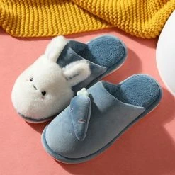 Soft Toy Bunny And Carrot Plush Slippers