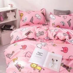 Home Decor Wish You Always Smile Zoo Day Out Bedding Set Sea Animals