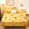 Home Decor Home & Pets Yellow Carrot Bunnies Quilted Fitted Bedsheet