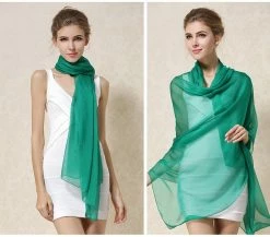 Apparel Pure Silk Transparent Extra Large Scarf