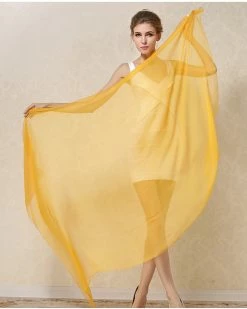 Apparel Pure Silk Transparent Extra Large Scarf