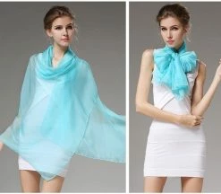 Apparel Pure Silk Transparent Extra Large Scarf