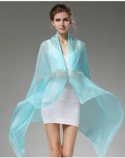 Apparel Pure Silk Transparent Extra Large Scarf