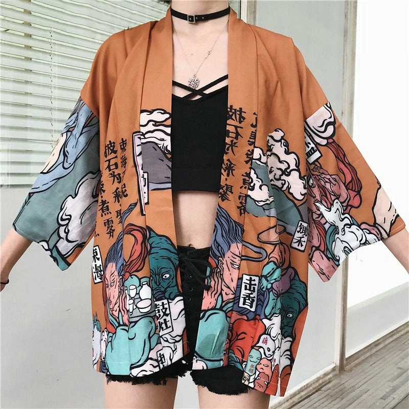 Apparel Japanese Women Kimono Mystic World 3 Apparel Japanese Women Kimono Mystic World