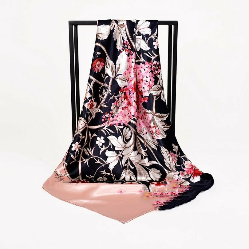 Apparel Exotic Cherry Blossoms Square Scarf 3 Apparel Exotic Cherry Blossoms Square Scarf